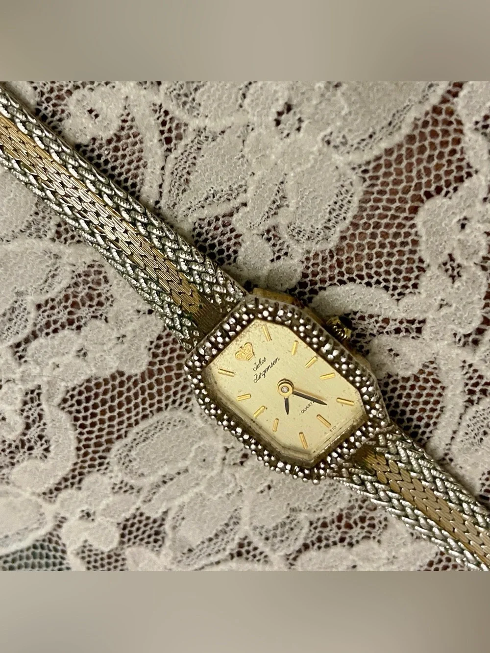 Jules Jurgensen Swiss Made, Silver-Gold Quartz Ladies Watch 6926